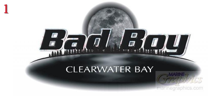Bad Boy boat graphics