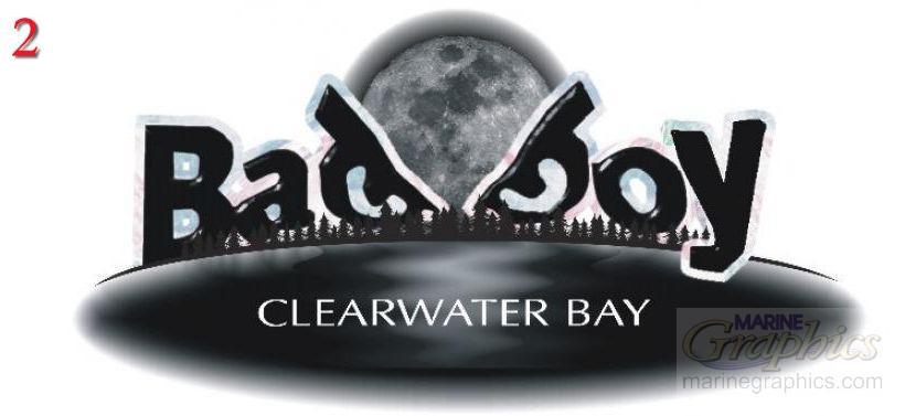 Bad Boy boat graphics
