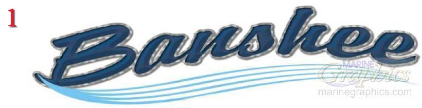 Banshee boat vinyl graphics