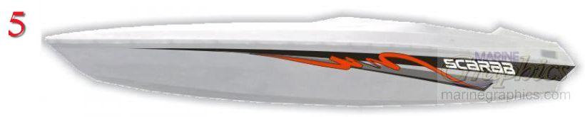 Scarab striping decal
