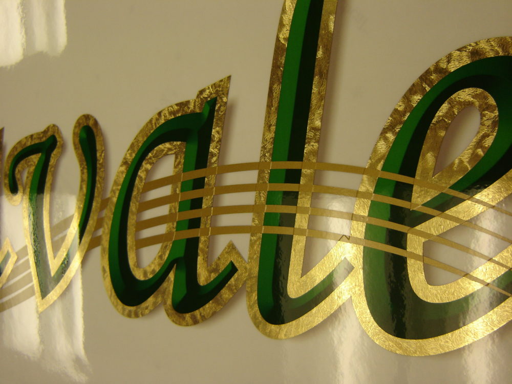 Digital Print with Gold Leaf