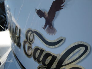 Digital Printed Eagle with Gold Overlay