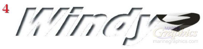 Windy boat lettering