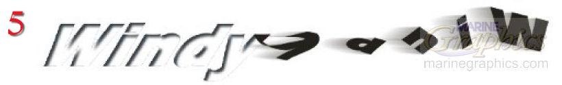 Windy boat lettering