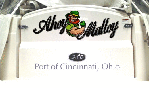 Ahoy Malloy boat lettering hull preview