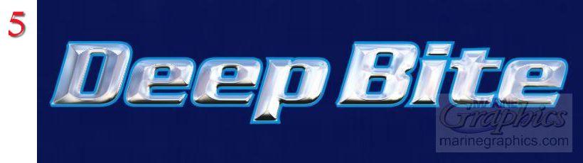 Deep Bite Boat Lettering