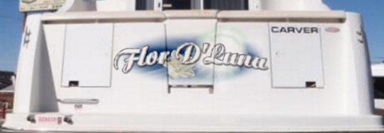 Custom Boat Graphic gif for Flor De Luna