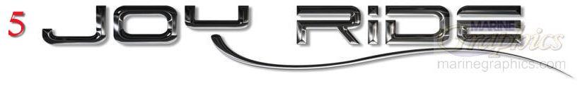 Joy Ride custom boat lettering service. - 5