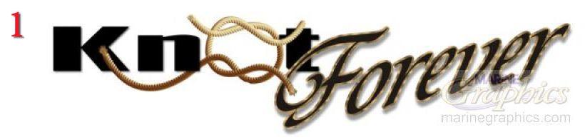 Knot Forever boat lettering