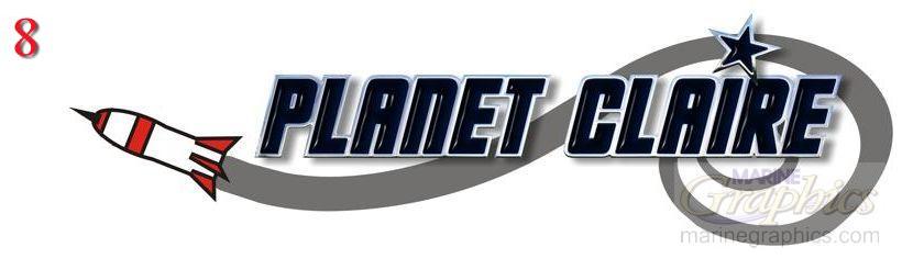 Planet Claire boat name