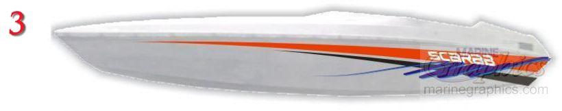 Scarab striping decal