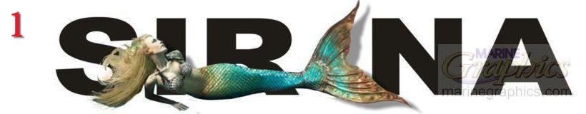Sirena boat lettering