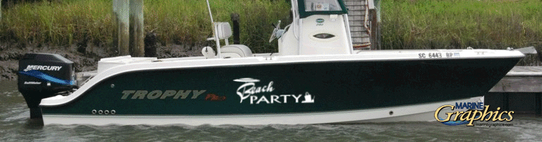 Beach Party boat lettering preview
