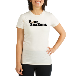 Womens Organic T with boat name