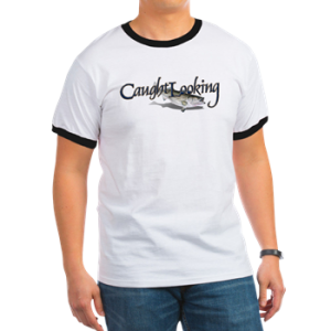 Mens Ringer T with boat name