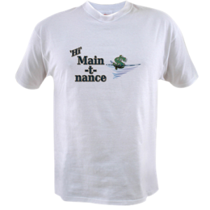 Mens Value T with boat name