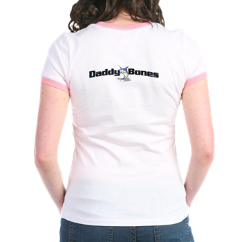 Womens Jr. Ringer T with boat name on back