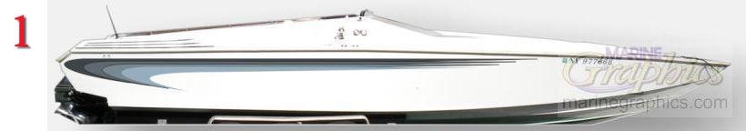 Marine Graphics wraps and striping designs for your boat.