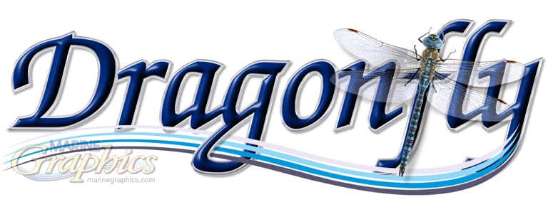 New custom boat graphic for Dragonfly