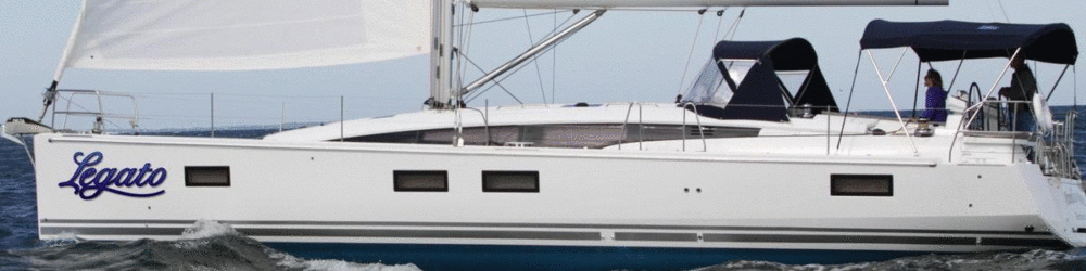 Legato yacht lettering
