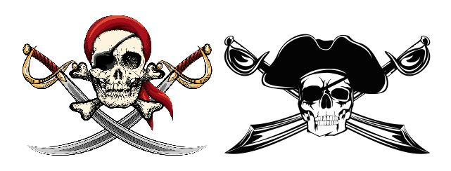 AAARZ Boat Lettering Jolly Roger pirate choices