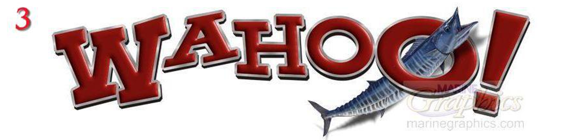 Wahoo! fish graphic